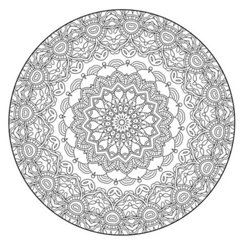 Intricate Mandala Coloring Page For Adults Mandala Coloring Pages