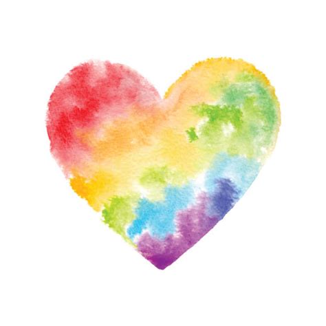 Best Rainbow Heart Illustrations Royalty Free Vector