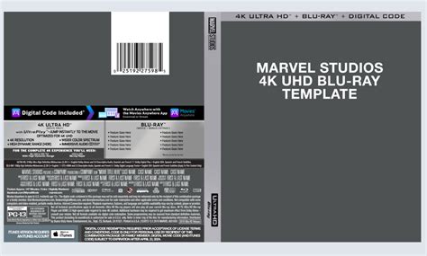 Blu Ray Cover Template Psd