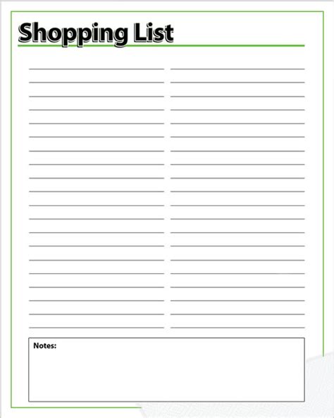 Free christmas food shopping list template. 5 Best Images of Free Printable Blank Shopping List ...