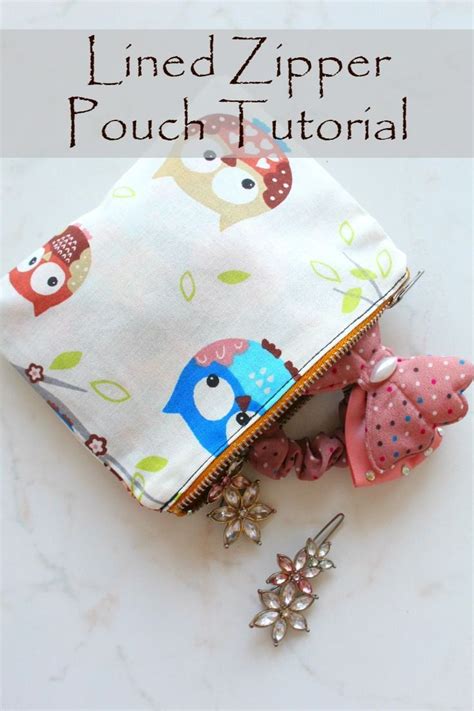 Lined Zipper Pouch Sewing Tutorial Make A Bunch Of Cute And Practical