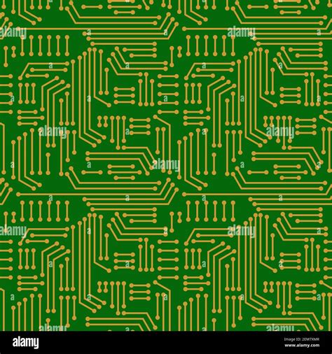 Electric Circuitry Pattern Seamless Microcircuit Background Circuit
