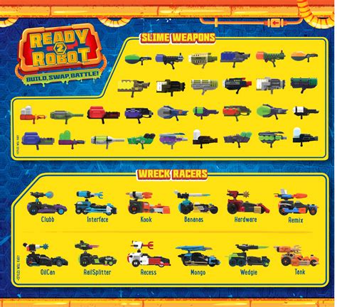 Ready 2 Robot Wreck Racers Series 1 List Of Characters Collectors Guide