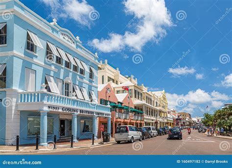 Front Street In Bermuda Editorial Photography Image Of Business