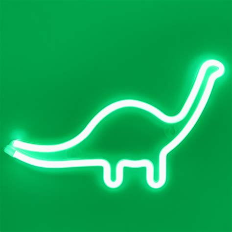 Tonger® Green Dinosaur Wall Led Neon Light Sign Green Aesthetic