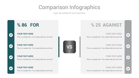 Comparison Chart Powerpoint Infographics Template By Neroox Graphicriver