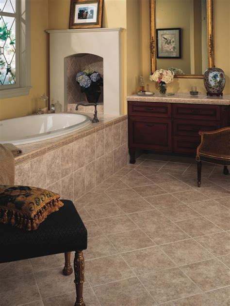 Floor tile can make a serious impact in small spaces. Bathroom Flooring Styles and Trends | HGTV