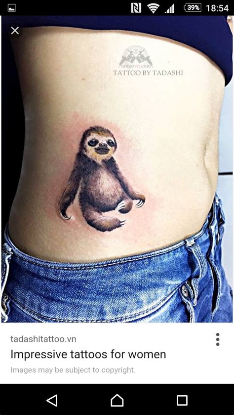 Pin By Kayla Wooten On Sloths Sloth Tattoo Full Body Tattoo Baby