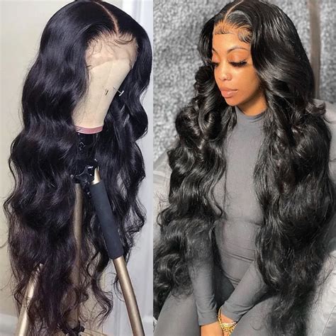 30 Inch Lace Frontal Human Hair Wigs Brazilian Body Wave Lace Front Wig
