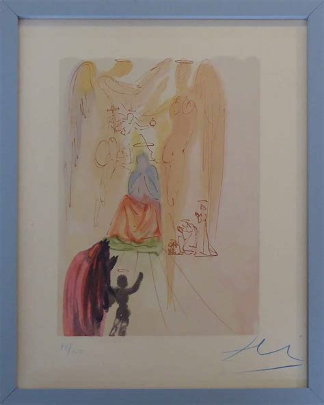Salvador Dali The Triumph Of Christ And The Virgin Lithograph In