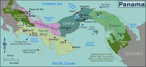 Safety guidelines for your next trip to panama. File:Panama Regions map.png