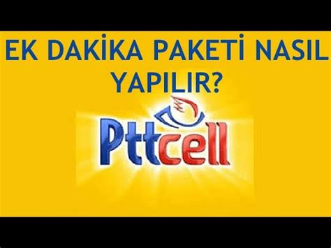 Pttcell Ek Dakika Paketi Nasıl Yapılır YouTube