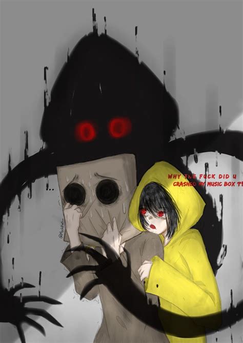 𝚂𝚒𝚡 𝚜𝚘𝚖𝚋𝚛𝚊🖤💛 in 2021 | Little nightmares fanart, Nightmares art, Cute