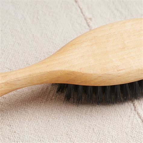 Bürstenhaus Redecker Boar Bristle Hairbrush Flat Round Housework