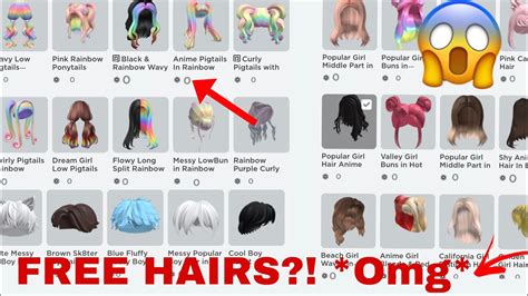 How To Get Free Hairs On Roblox Mobile And Pc Youtube