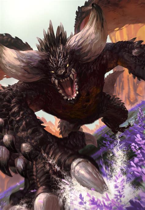 Nergigante Criaturas Fantásticas Cazador De Monstruos Monstruos