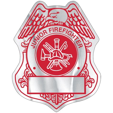 Firefighter Badge Lapel Sticker Custom Sticker Rolls Epromos