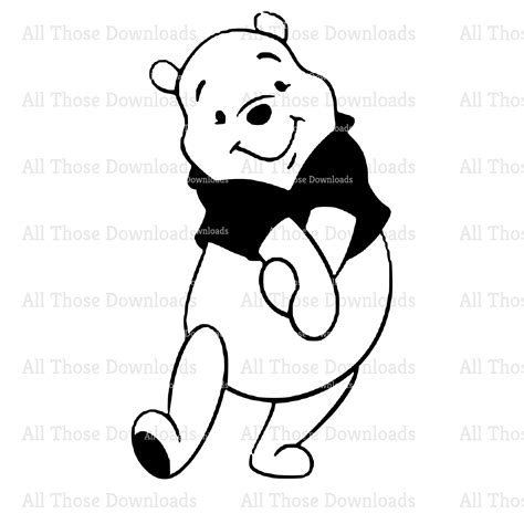 Winnie The Pooh Silhouette Svg Etsy