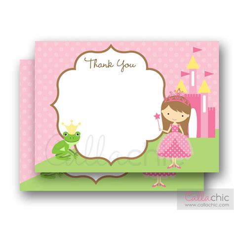 Show your gratitude with our selection of stylish baby shower thank you card templates you can personalize to suit any party theme. Pink Princess Thank You Card (Printable) - CallaChic