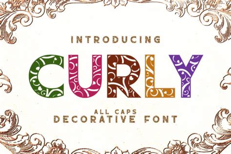 Curly Font By Airotype · Creative Fabrica