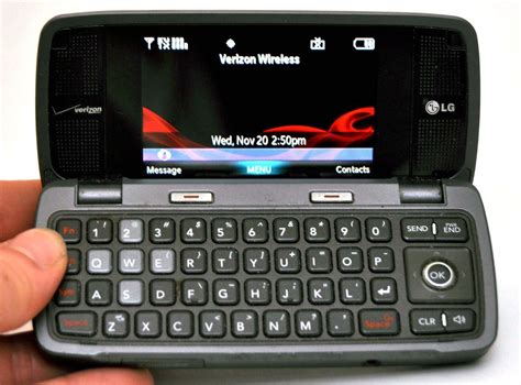 Lg Voyager Vx10000s Verizon Cell Phone Titanium Flip Qwerty Keyboard