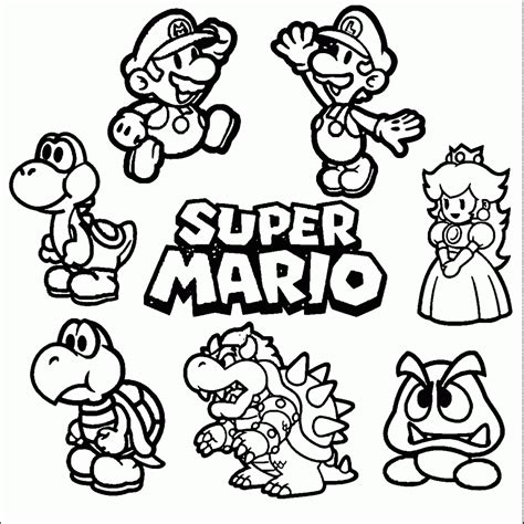 Super Mario Para Pintar=>super mario bros para pintar ~ Imagens para