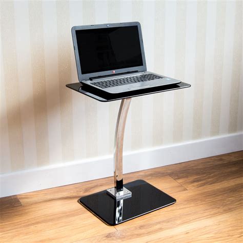 Find deals on products in office organizers on amazon. Laptop Stand Table Glass Black Computer Notebook Desk ...
