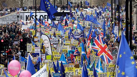 Hundreds Of Thousands Protest In London Demanding Second Brexit Vote Fox News