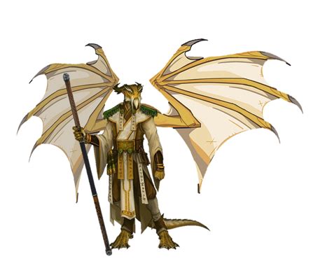 Gold Dragonborn Monk By Hyfigh On Deviantart