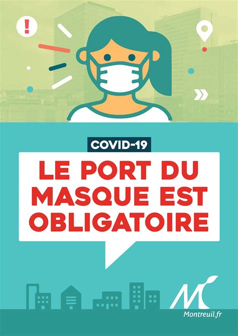 Ville De Montreuil Port Du Masque Obligatoire Dans Les Lieux Publics