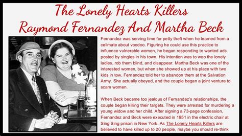 The Lonely Hearts Killers Raymond