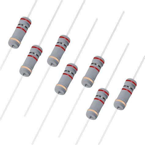 Uxcell 200pcs 22 Ohm Resistor 2w 5 Tolerance Carbon Film Resistors