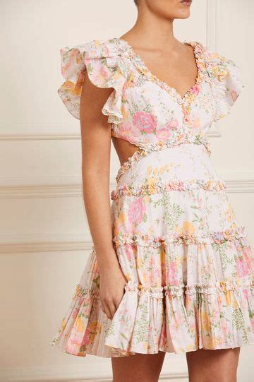 Sunrise Bloom Backless Cotton Micro Mini Dress Rush Outfits Pretty