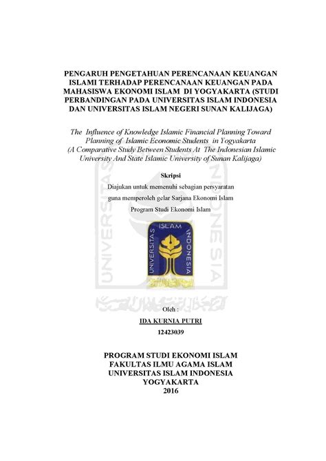 Sebaiknya bukan hanya judul skripsi saja yang menjadi pertimbangan judul teman teman. Skripsi Ekonomi Syariah Pdf - Pejuang Skripsi