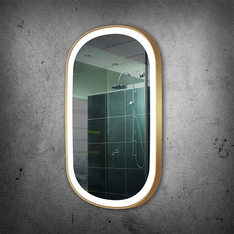 Dimmable Lighted Mirror CHIC 24 x 36 Black