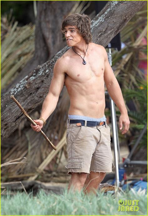 Brenton Thwaites Shirtless For Blue Lagoon Filming Photo Shirtless Photos Just