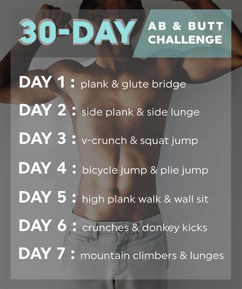 30 Day Post Vacation Butt Ab Challenge 20 Fit