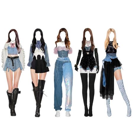 Fashion Set K Pop Girl Group Stage Outfits Created Via Stage