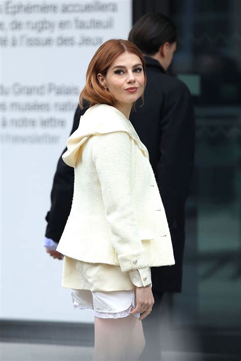 Lucy Boynton Arrives At Chanel Show At Paris Fashion Week 01242023