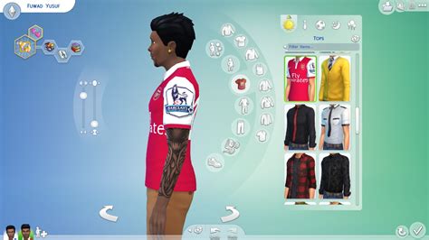Clothing Non Default Arsenal Jersey Male The Sims 4 Forum Mods