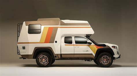 Toyotas Tacozilla Sema Concept Is A Tacoma Camper With Retro Style Cnet