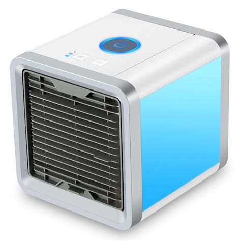 Air cooler vs air conditioner: Mini Desktop Air Conditioner USB Rechargeable Small Fan ...
