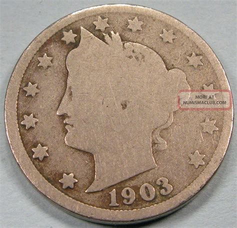 1903 Liberty Head Nickel Circulated V Nickel