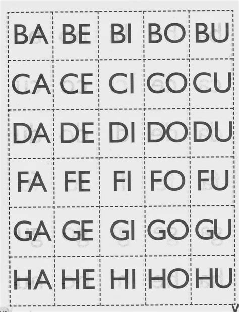 Resultado De Imagem Para Silabas Para Imprimir Alphabet Activities