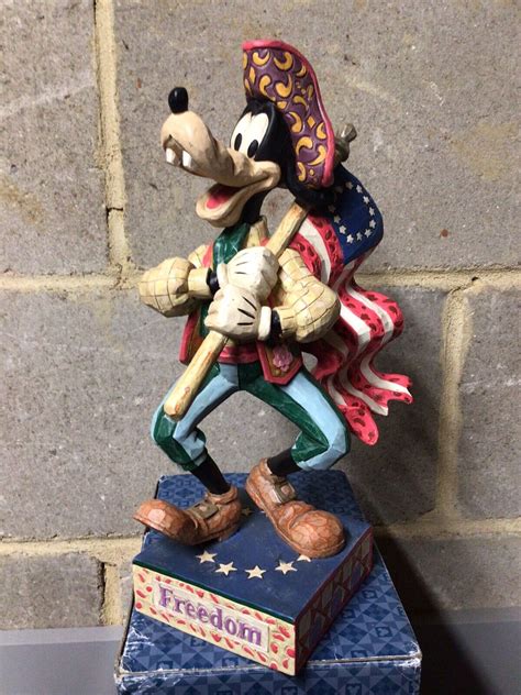 Rare Disney Traditions Jim Shore Stars And Stripes Of Freedom Goofy Ebay