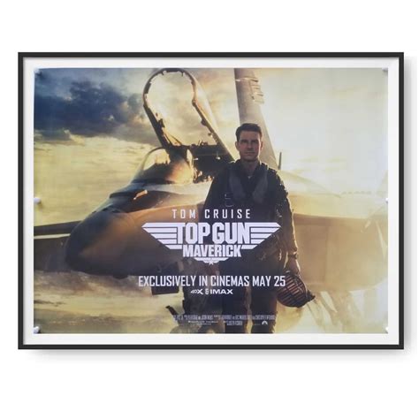 Top Gun Maverick 2022 Original Uk Quad Poster Advance Cinema Poster