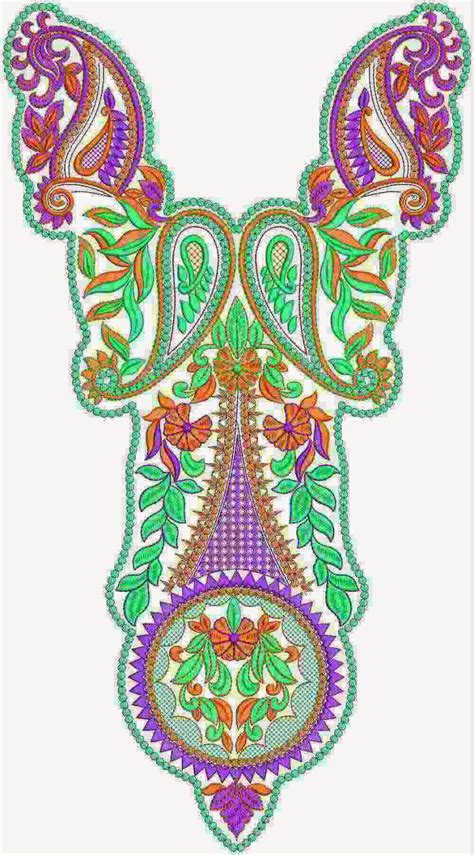 Embdesigntube Fancy Fine Embroidered Neck Designs