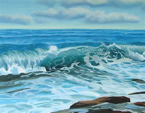 Seascape Oil Painting Step By Step I Have Painted The Foreground