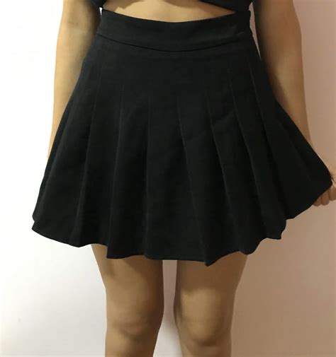 Black Tennis Skirt Womens Fashion Clothes Dresses