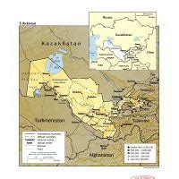 Large Detailed Political And Administrative Map Of Uzbekistan With